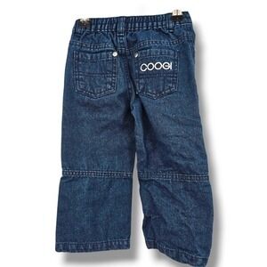 Coogi Denim Jeans Moto Biker Style‎ Embroidered Logo Kids Size Unknown